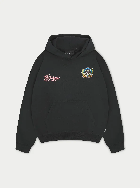 Quick Deals EMBLEM ANNIVERSARY HOODIE - WASHED BLACK