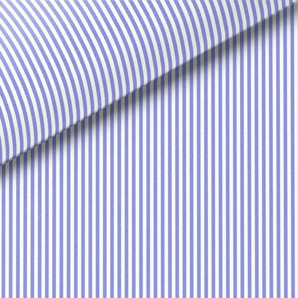 Blue Stripe Broadcloth Dress Shirt