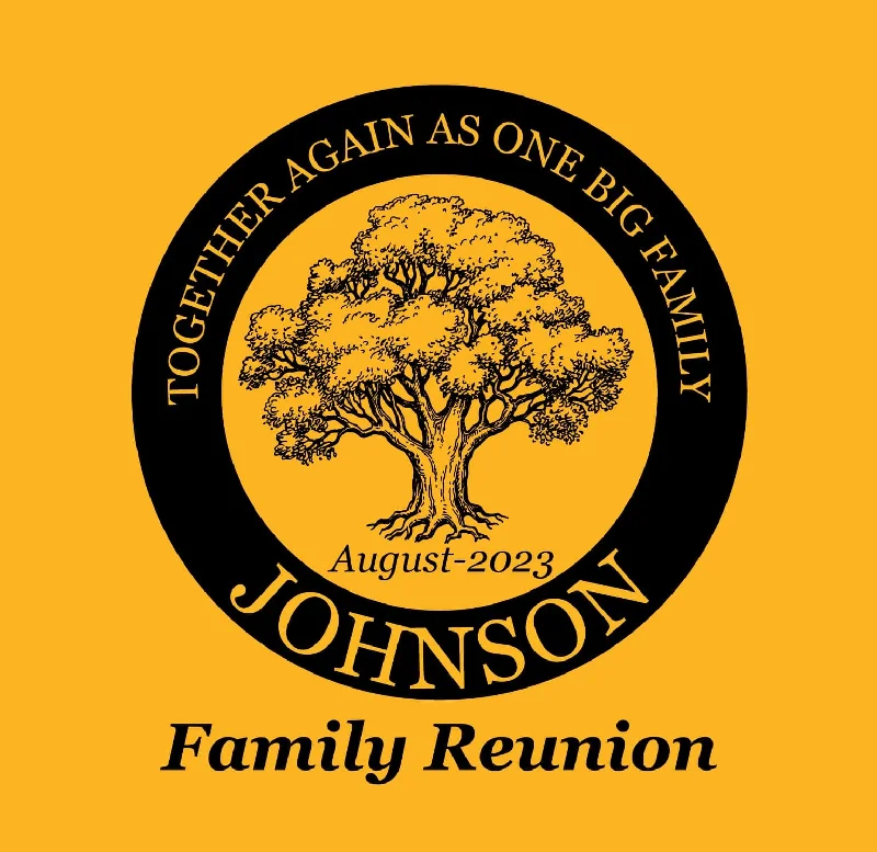 Large Tree Family Reunion T-Shirt Design R2-4