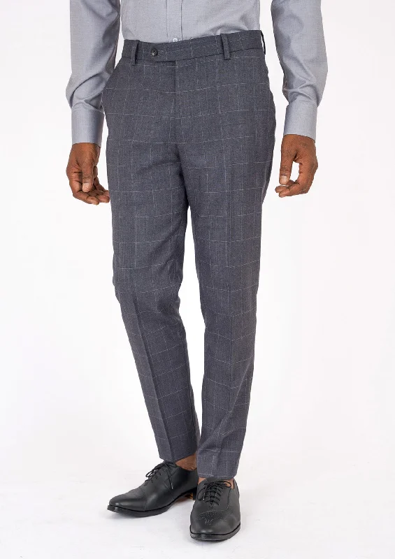 Massive Deals Dark Grey Windowpane Pants
