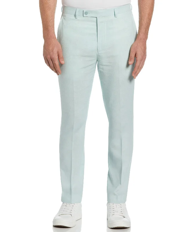 Slim Fit Linen Blend Suit Pant