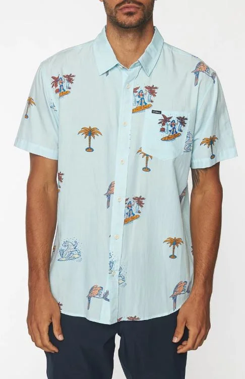 O'neill Short Sleeve Men's Woven Shirts Allover Printed