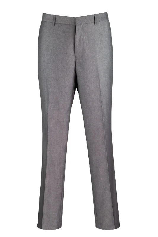 Weekend Sale: Don't Miss Out Wool Feel Modern Fit Dress Pants in Grey