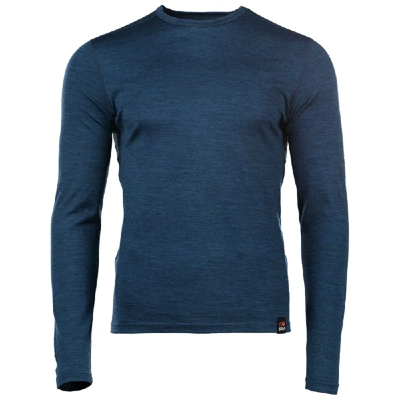 Warehouse Sale Mens Merino 180 Long Sleeve Crew (Petrol)