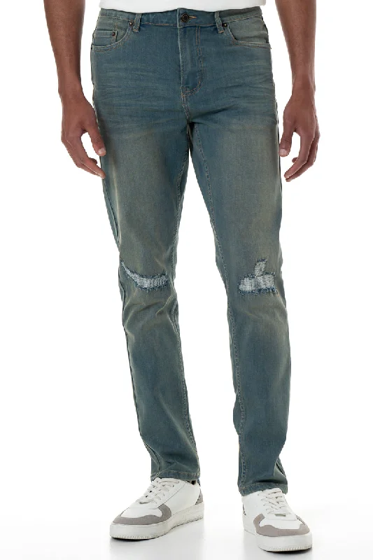 Weekend Deals That Impress Rf02 Ripped Skinny Jeans _ 156187 _ Light Wash
