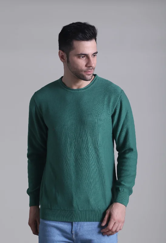 Limited Quantity Solid Plane Green Sweater