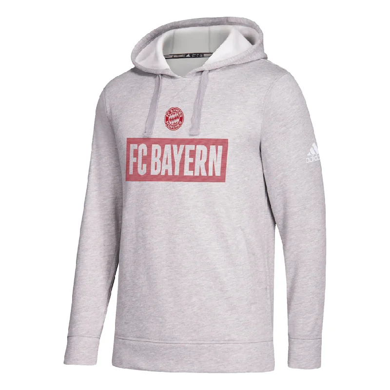 Can't Beat Bayern Munich adidas Box Pullover Hoodie - Heathered Gray