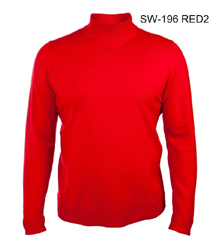 Closeout Sale SW-195 I PRESTIGE LS TURTLE NECK SWEATER I RED