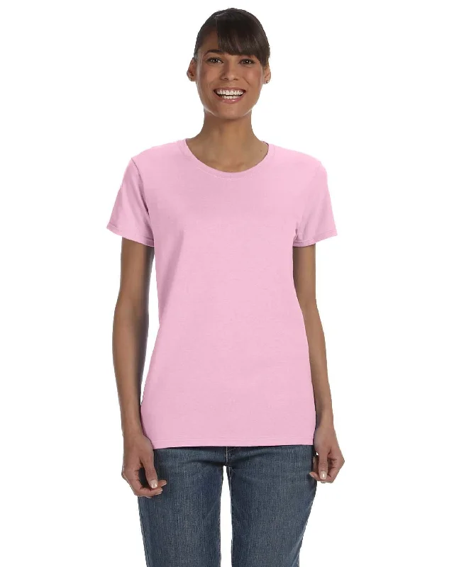 Gildan Ladies Lightweight 100% Cotton T-Shirt | Light Pink