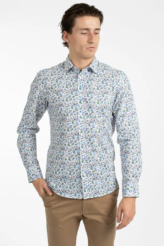 Grand Opening Sale Blue Meadow Cotton Poplin Shirt