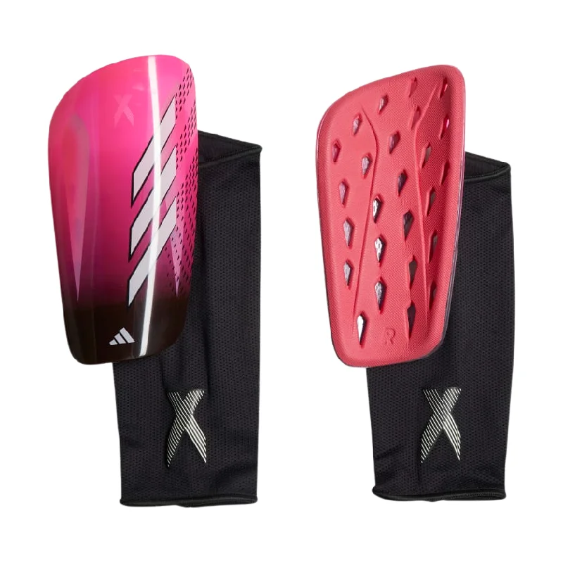 Overstock ADIDAS X SG SLIP-IN SHINGUARDS-Team Shock Pink/Zero Metallic/ Black