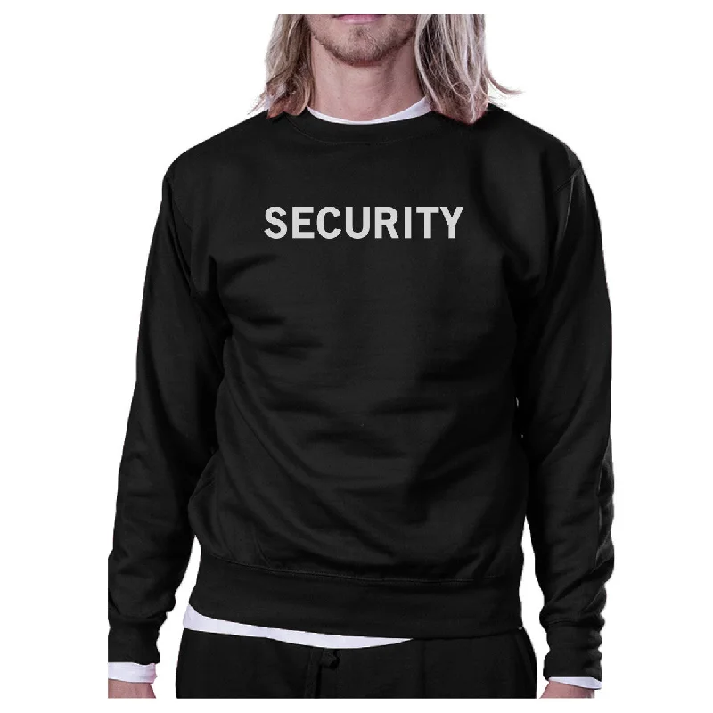 Early Bird Discount Security Black Sweatshirt Work Out Pullover Fleece Sweatshirts