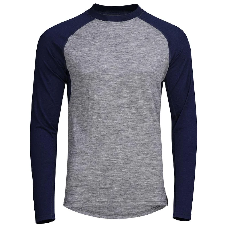 Price Drop Alert Mens Merino 180 Baseball Crew (Charcoal/Navy)