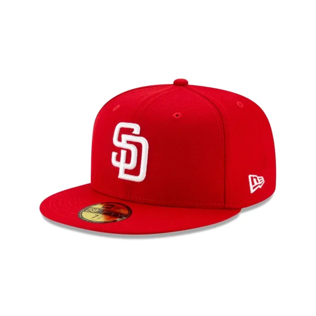 Warehouse Sale NEW ERA SAN DIEGO PADRES SCARLET BASIC 59FIFTY FITTED