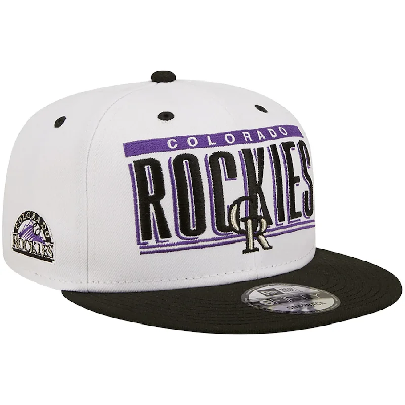 Weekend Deals That Impress New Era Colorado Rockies Retro Title 9FIFTY Snapback Hat - White/Black Weekend Deals That Impress New Era Colorado Rockies Retro Title 9FIFTY Snapback Hat - White/Black