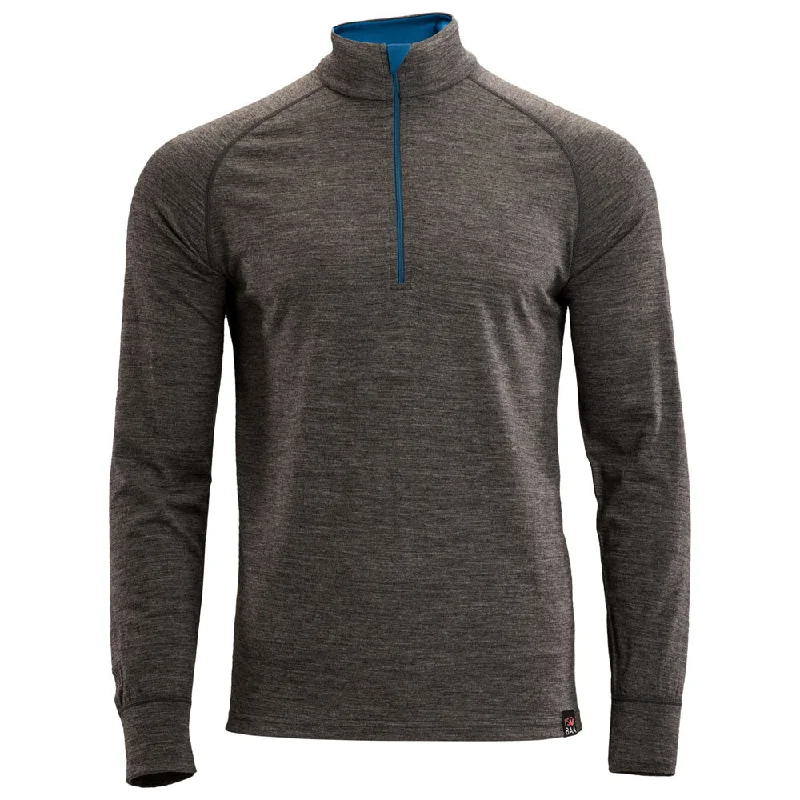 Blowout Sale Mens Merino 200 Long Sleeve Zip Neck (Smoke)
