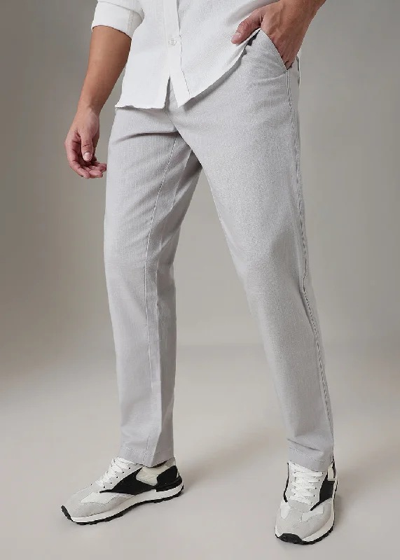 Grey Linen Trouser