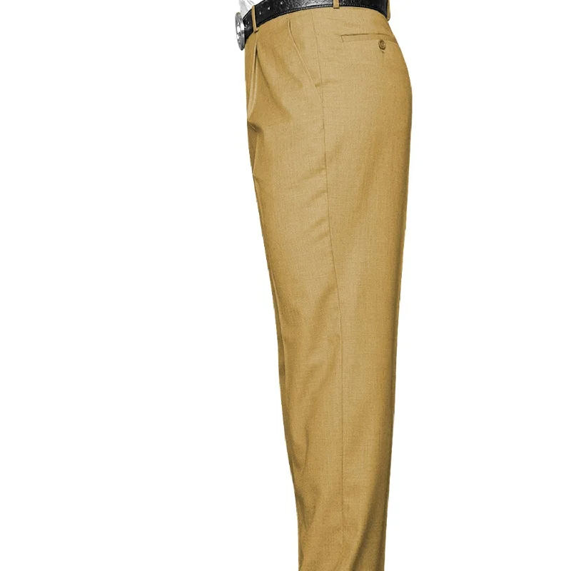 Weekend Discounts to Savor Dubhe Collection: Camel Pleated Wool Pants
