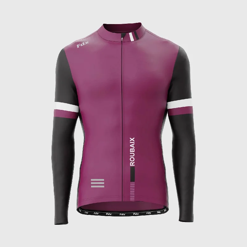 Don’t Miss Out Fdx Limited Edition Men's & Boy's Purple Thermal Roubaix Long Sleeve Cycling Jersey Don’t Miss Out Fdx Limited Edition Men's & Boy's Purple Thermal Roubaix Long Sleeve Cycling Jersey