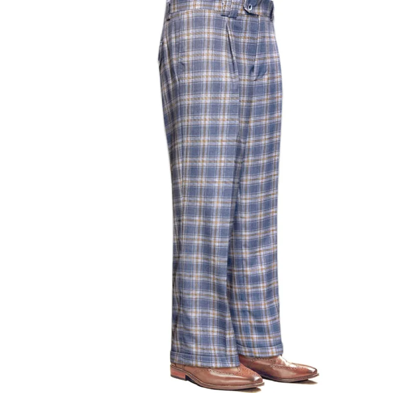 Weekend Bargains to Sizzle Titania Collection: Grey Plaid Wide-Leg Pants