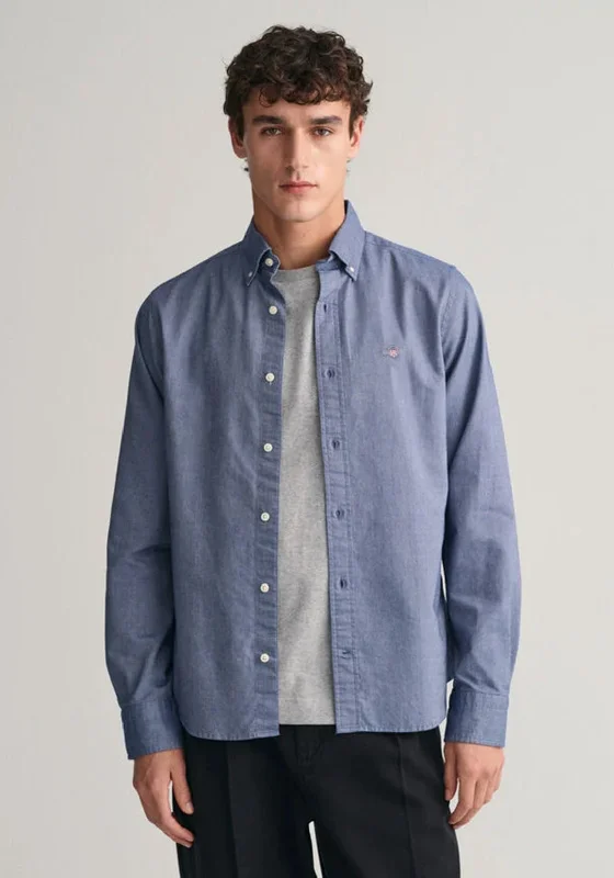 Savings Alert Gant Slim Fit Oxford Shirt, Persian Blue