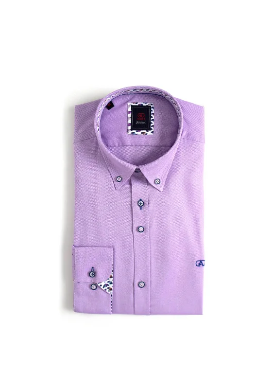 Value Deals Andre Baggot Plain Shirt, Lilac