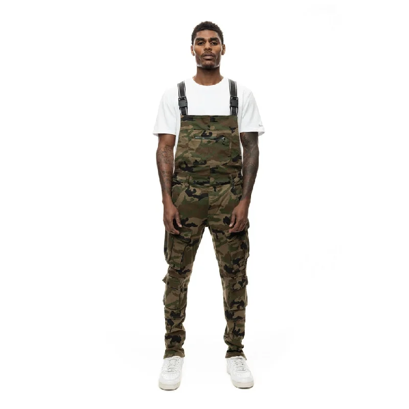 Utility Cargo Overalls - Wood Camo