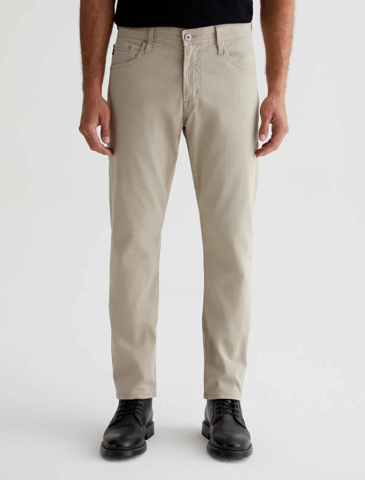 Year-End Clearance Desert Storm (Beige) Modern Slim Tellis Sueded Pants - AG