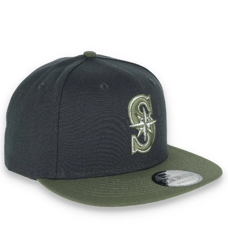 Quick Sale New Era Seattle Mariners 2-Tone Color Pack 9FIFTY Snapback Hat-Grey/Olive Quick Sale New Era Seattle Mariners 2-Tone Color Pack 9FIFTY Snapback Hat-Grey/Olive