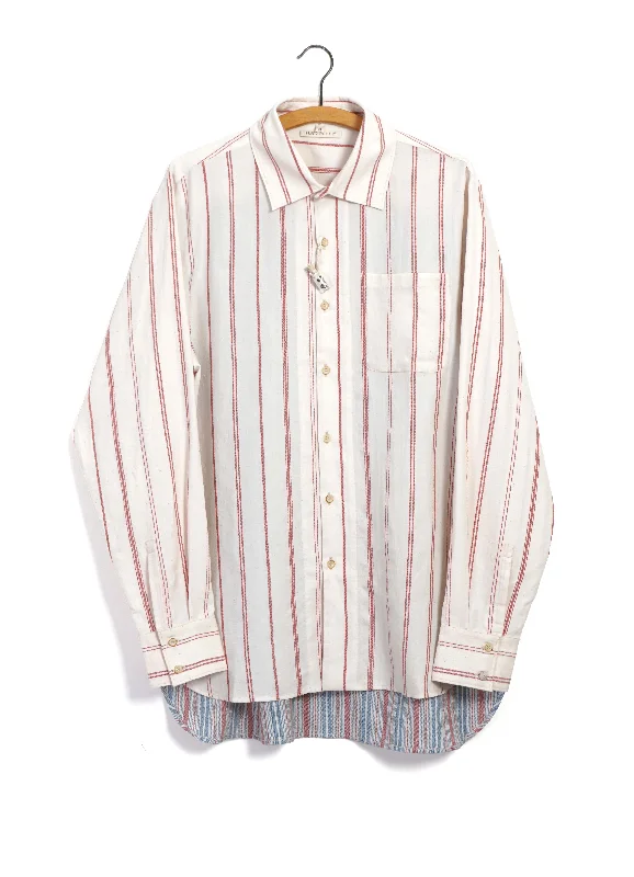 FRED | Striped Patchwork Shirt | Multicolour