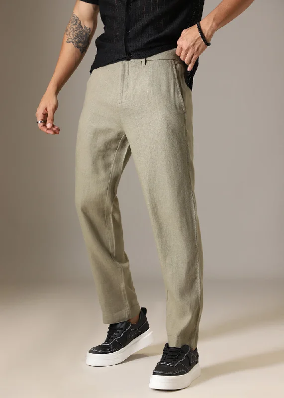 Fern Green Linen Pant