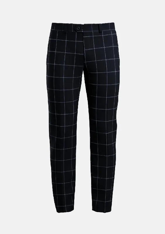 Shop and Save Deep Navy Windowpane Pants