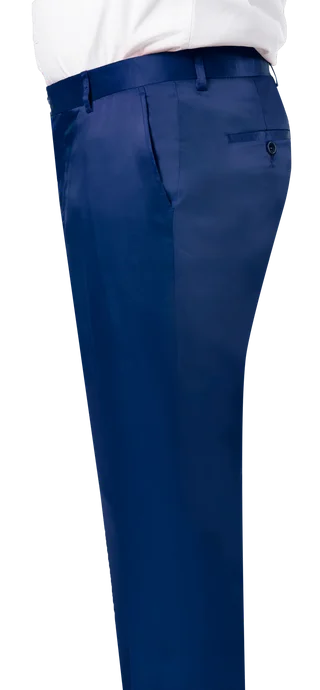Weekend Deals That Excite Kent & Park PS-02 Satin Slim Fit Pants Royal