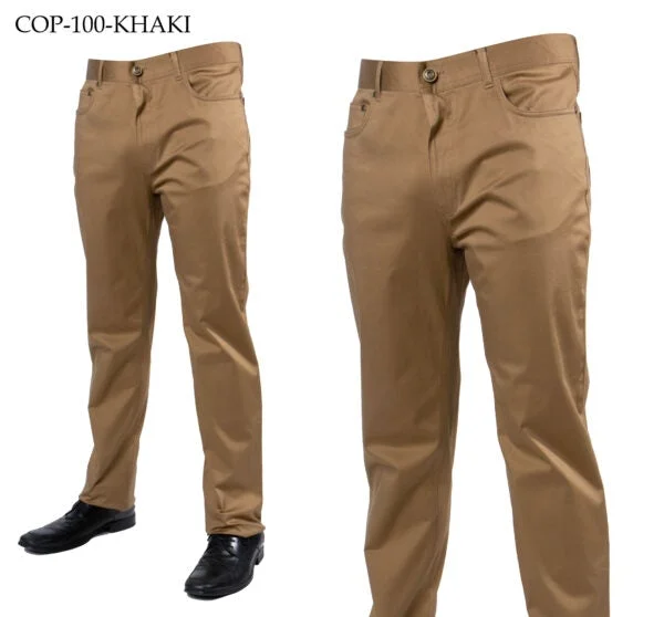 Lowest Rates Prestige COP-100 Tailored Denim Pants Khaki