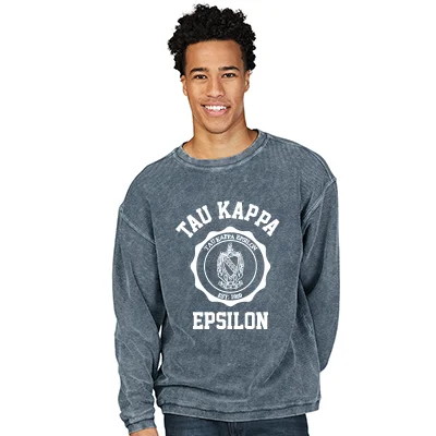 Bargain Bin Fraternity Crest Corded Crew - Charles River 9930 - DTG