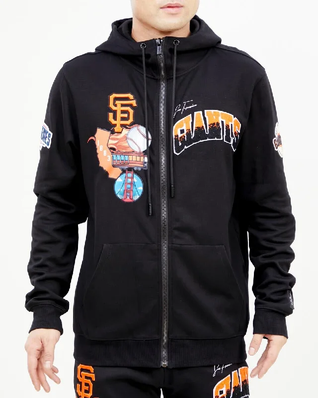 Discount Mania SAN FRANCISCO GIANTS HOME TOWN DK FZ HOODIE