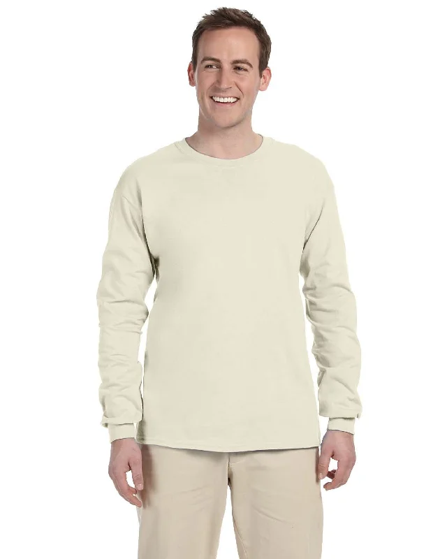 Major Deal Gildan Ultra Cotton Heavyweight Long Sleeve T-Shirt | Natural