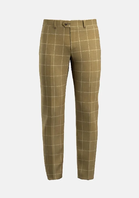 Price Reduction Gold Windowpane Pants