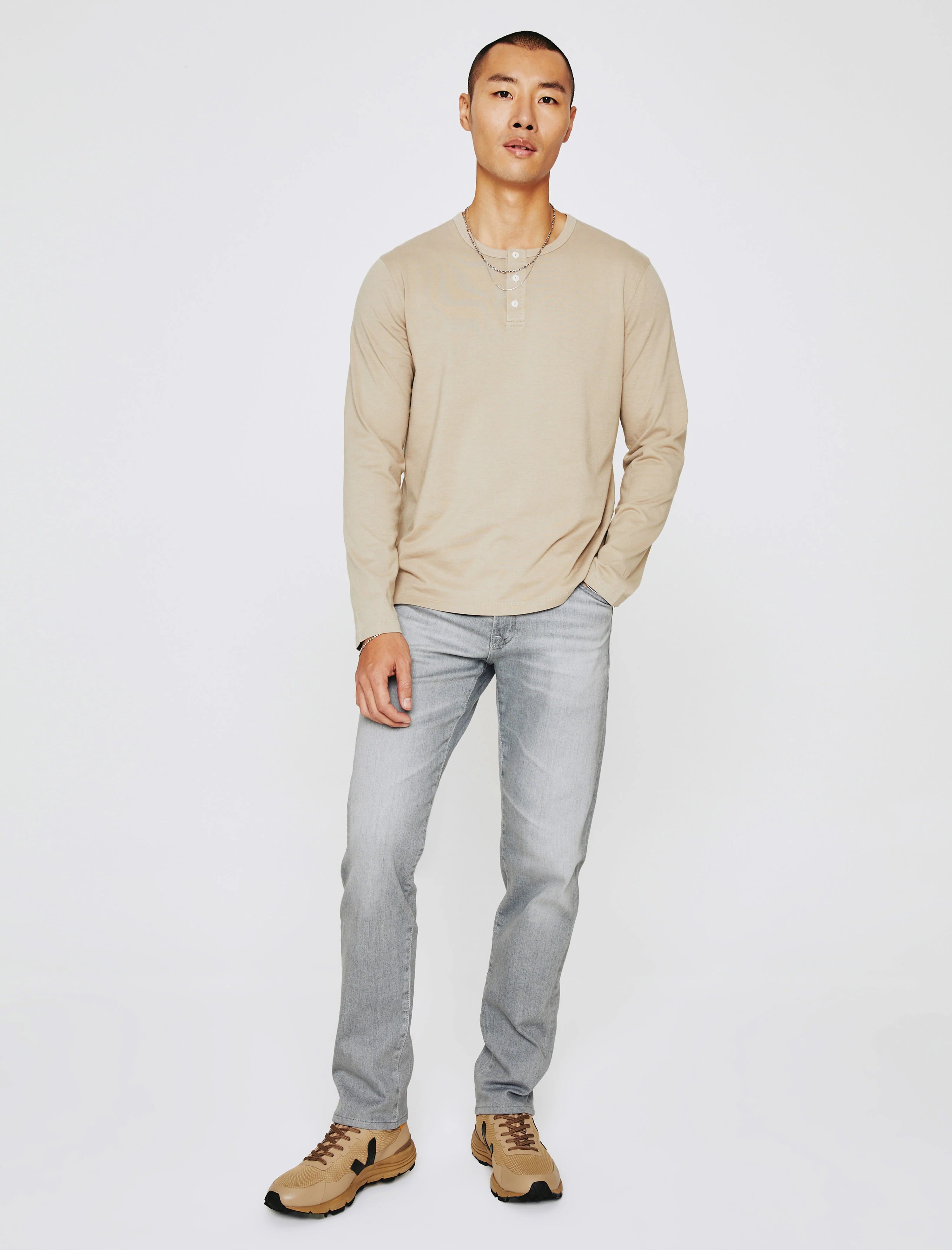 Light Grey Huerta Tellis Modern Slim Fit Denim - AG Jeans