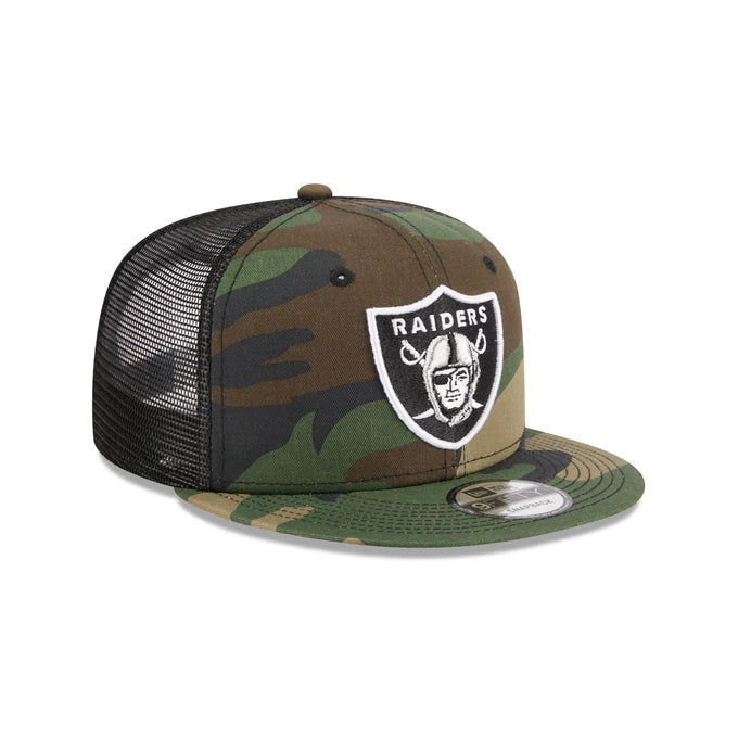 Extra Savings New Era Las Vegas Raiders 9FIFTY Trucker Hat-Camo