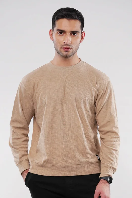 Price Cut Thermal Sweatshirt - Sand