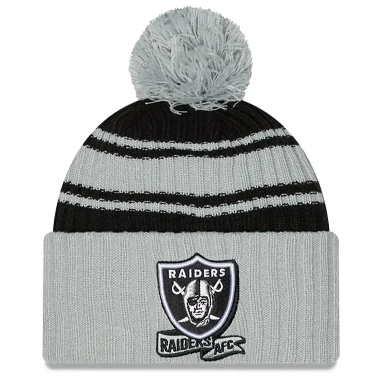 Daily Deals New Era Las Vegas Raiders Cold Weather Pom Knit