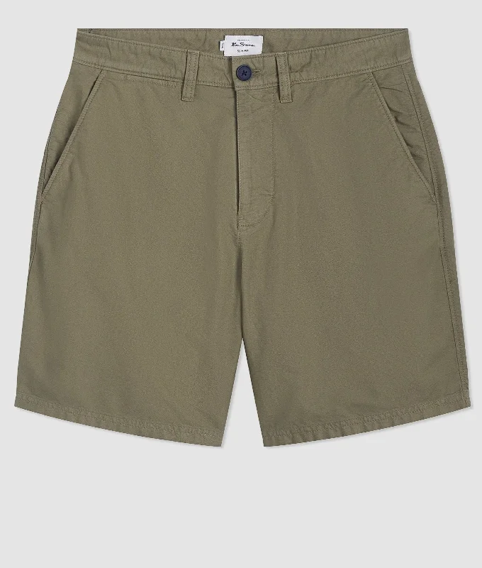 Beatnik Oxford Garment DyeShort - Olive