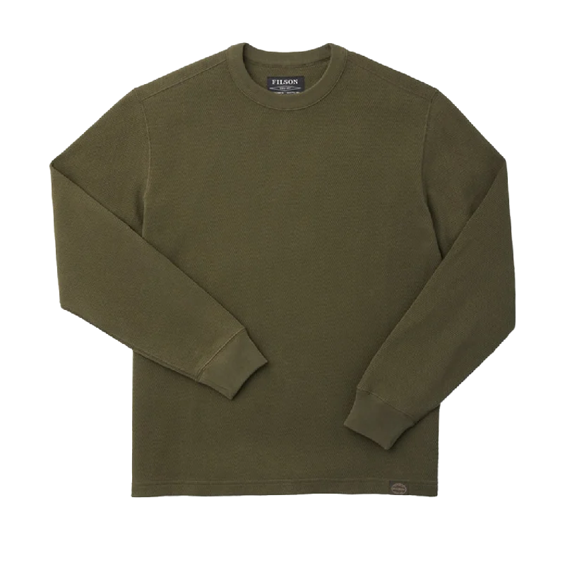 Filson - Waffle Knit Thermal Crewneck - Mossy Rock