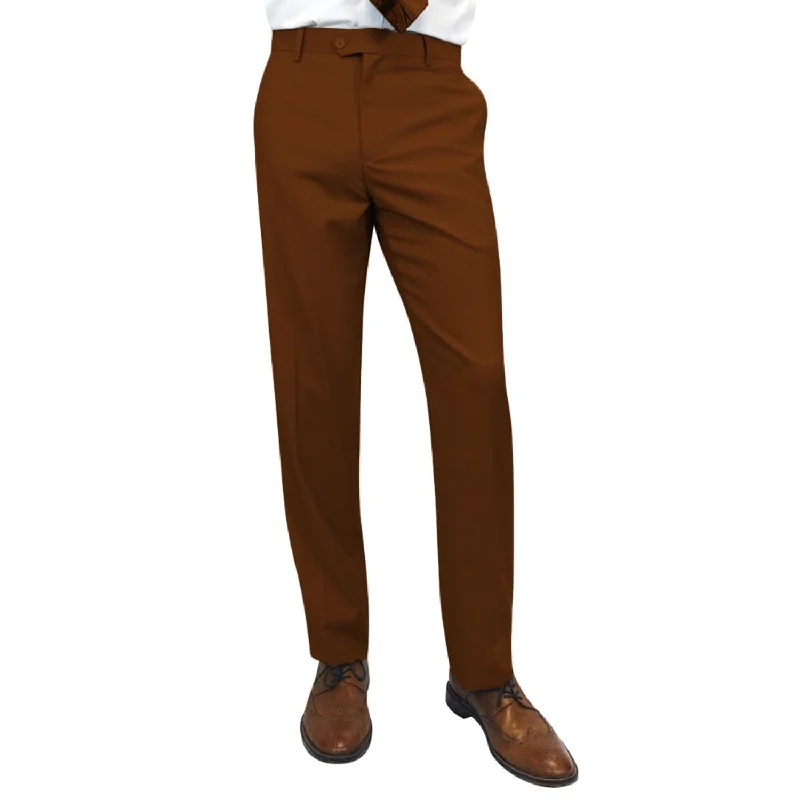 Weekend Discounts to Love Stylara Collection: Copper Slim Fit Flat Front Pants