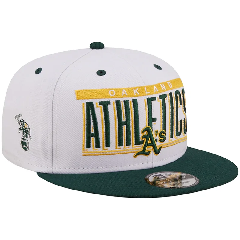 Weekend Offers That Tempt New Era Oakland Athletics Retro Title 9FIFTY Snapback Hat - White/Green Weekend Offers That Tempt New Era Oakland Athletics Retro Title 9FIFTY Snapback Hat - White/Green