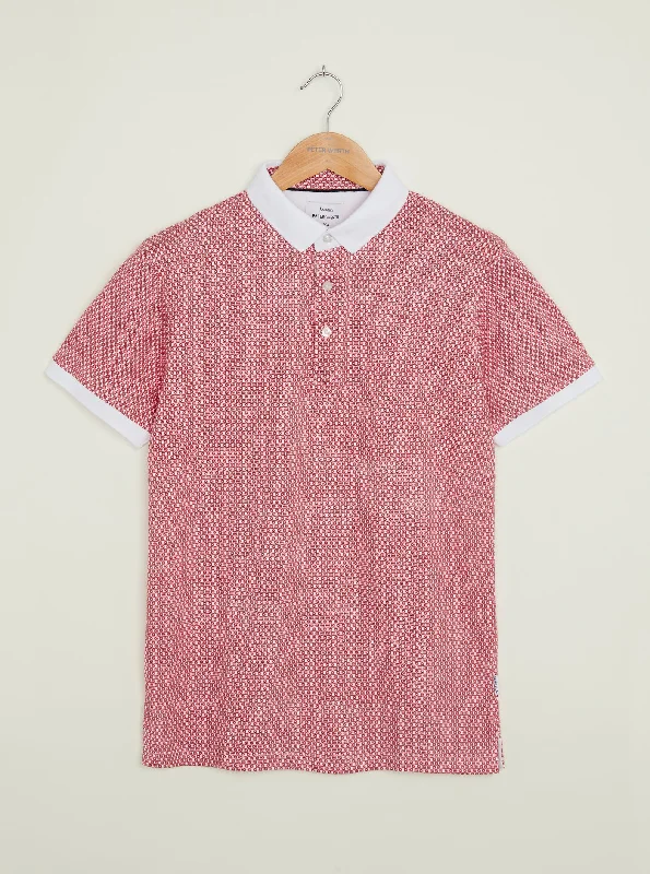 Weekend Offers That Shine Dock Polo - White/Red