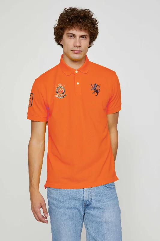 Shop the Weekend Away Polo Republica Men's Lion PR Crest & 8 Embroidered Short Sleeve Polo Shirt Shop the Weekend Away Polo Republica Men's Lion PR Crest & 8 Embroidered Short Sleeve Polo Shirt