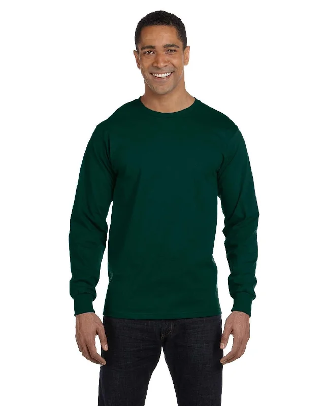 Mega Sale Gildan 50/50 Long Sleeve T-Shirt | Forest Green