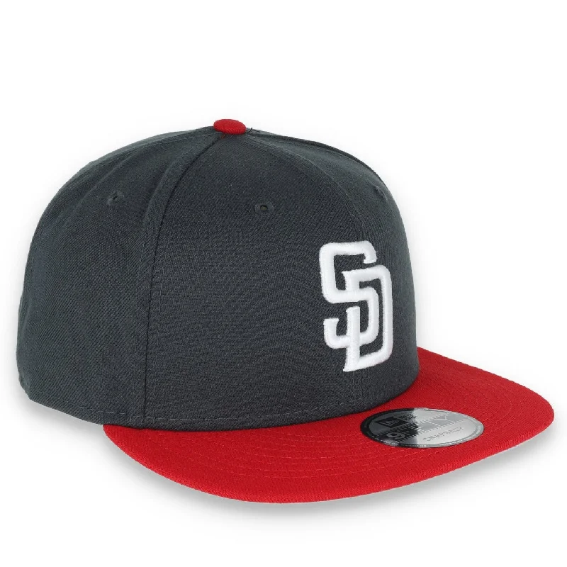 Blowout Deals New Era San Diego 2-Tone Color Pack 9FIFTY Snapback Hat-Grey/Red